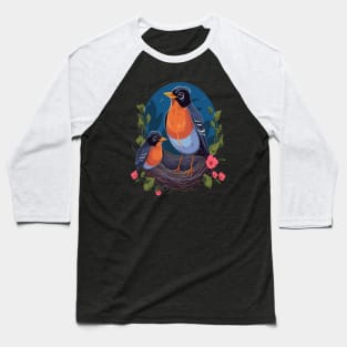 American Robin Mothers Day Baseball T-Shirt